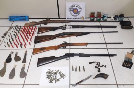 Homem é detido por posse de armas e munições em Itupeva