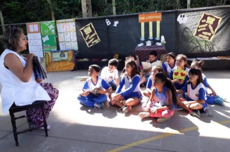 Projeto Chá Literário em escola de Itupeva