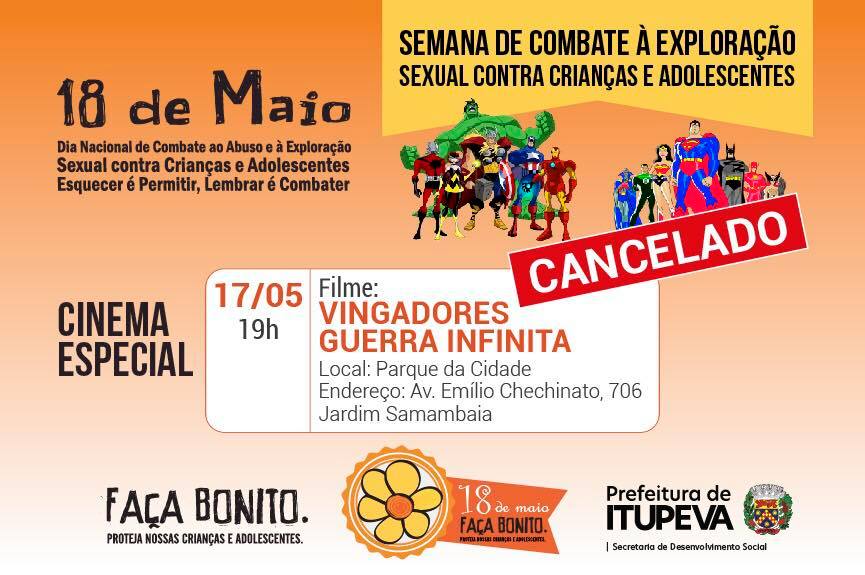 Cinema gratuito no Parque desta sexta (17) está cancelado
