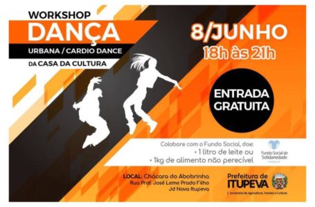 Workshop gratuito de danças é oferecido pela Prefeitura