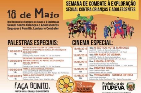 Prefeitura promove Semana com palestras e cinema gratuito