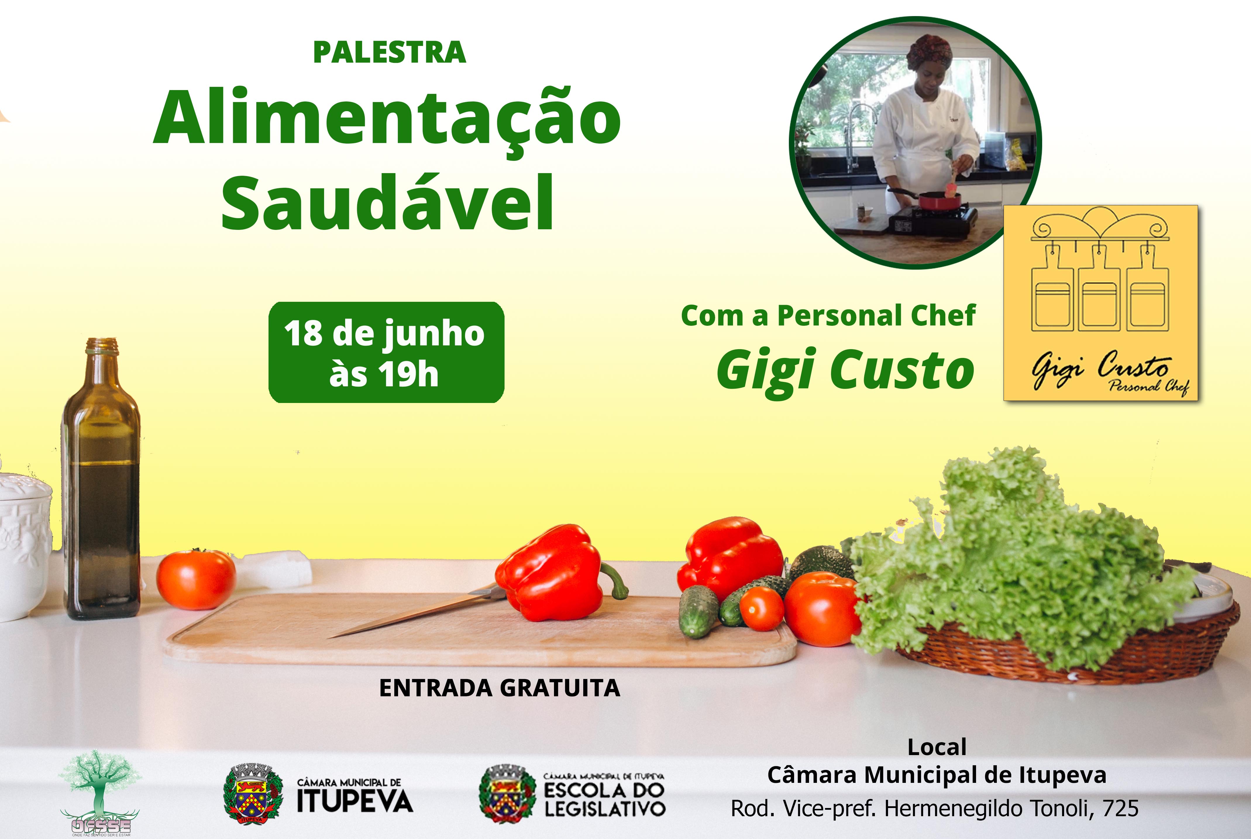 Câmara promove palestra sobre Alimentação Saudável no dia 18