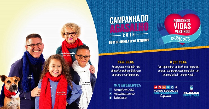 Campanha do Agasalho 2019 já está nas ruas de Cajamar