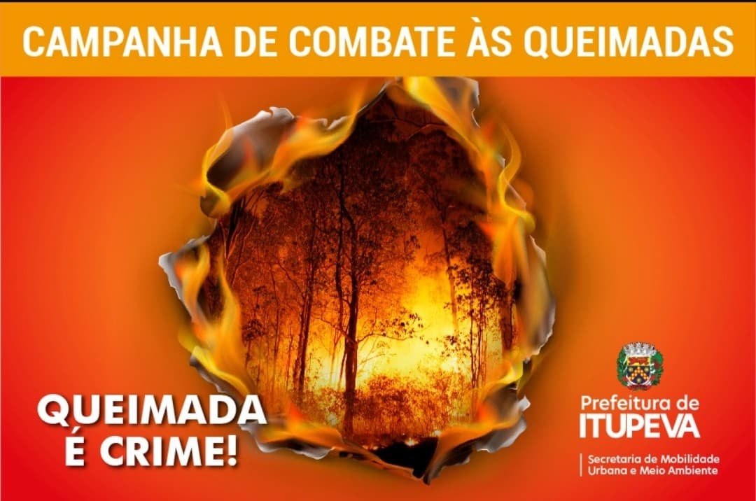 Com o tema “Queimada é Crime” a Prefeitura de Itupeva, por meio da Secretaria de Mobilidade Urbana e Meio Ambiente promove no mês de julho a Campanha de Combate às Queimadas deste ano. O objetivo da campanha é mobilizar a comunidade para evitar queimadas e denunciar quem insiste em incinerar lixos e colocar fogo em áreas de mato. “Nesta época do ano, período de escassez de chuvas, infelizmente é comum o aumento de ocorrência de queimadas e incêndios florestais. Para minimizar o impacto negativo dessa prática a Prefeitura promove uma campanha de conscientização e prevenção às queimadas, junto à população urbana e rural do município”, ressaltou Renato Gonçalves, secretário de Mobilidade Urbana e Meio Ambiente. Dentro da campanha, as escolas da rede municipal de ensino já discutiram o tema em salas de aulas, no qual os alunos receberam os folhetos com as instruções sobre queimadas e como prevenir. Na próxima segunda-feira (1), a equipe do Meio Ambiente estará com os alunos da E.E. Manoel José da Fonseca e os Escoteiros de Itupeva, no semáforo da Avenida Brasil com a Emancipadores do Município, a partir das 10h, orientando os pedestres, ciclistas e motoristas da importância desta campanha.