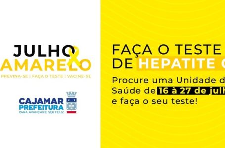 Cajamar faz testes rápidos de Hepatite na campanha Julho Amarelo