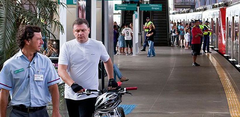 Embarque de ciclistas em trem de São Paulo aumenta 332% em 10 anos