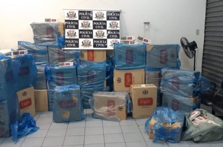 Polícia apreende mais de 30 mil maços de cigarros contrabandeados em Jundiaí