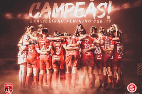 Internacional conquista Brasileiro Feminino Sub-18
