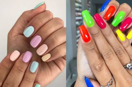 Skittle Nails: tendência aposta em cores de esmalte diferentes para cada unha