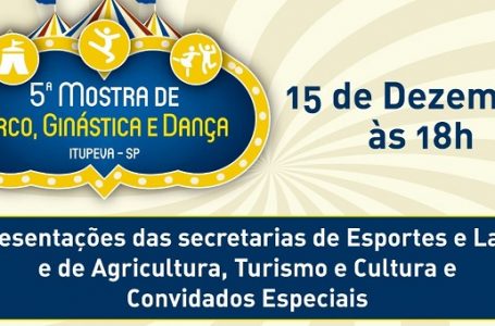 5ª Mostra de Circo, Ginástica e Dança acontece no próximo domingo (15) em Itupeva