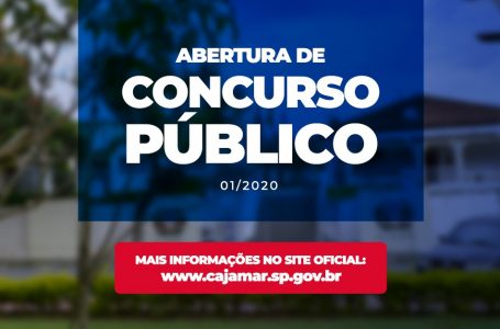 Prefeitura de Cajamar abre concurso público com 62 vagas em 27 cargos