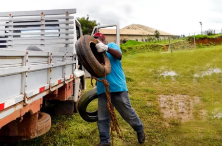 Mais de 200 pneus são recolhidos em campanha contra o Aedes Aegypti em Itupeva