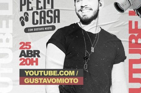 Gustavo Mioto anuncia live para o dia 25 de abril em parceria com a UNICEF