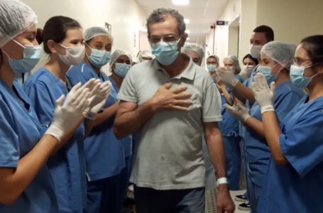 No Hospital São Vicente, mais um paciente supera Covid-19 em Jundiaí