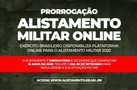 Exército Brasileiro prorroga o prazo para o Alistamento Militar 2020 em Cajamar