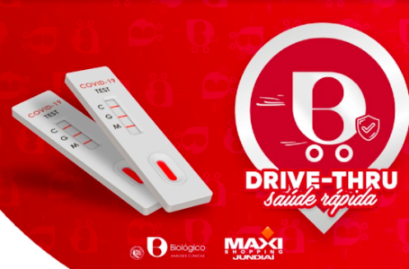 Maxi Shopping recebe Drive-Thru Coleta Rápida do Laboratório Biológico para Testes Rápidos de Covid-19