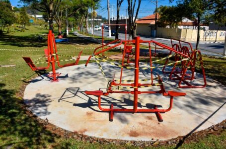 Prefeitura instala academia e playground no calçadão de Jordanésia em Cajamar