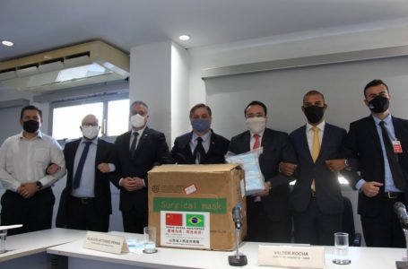 Secretaria de Infraestrutura e Meio Ambiente recebe doação de 25 mil máscaras