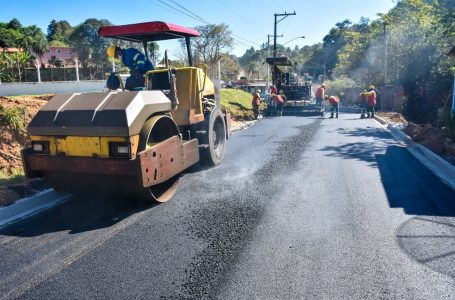 Ruas do Ponunduva estão sendo pavimentadas pela primeira vez em Cajamar