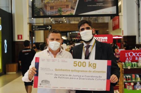 Justiça e Shopping Light arrecadam 540 kg de alimentos para população LGBTQIA