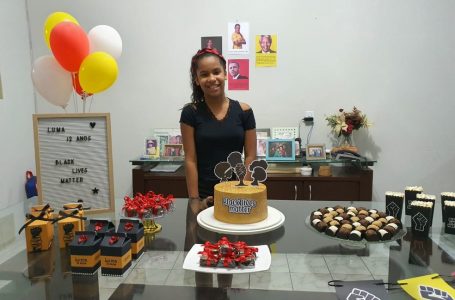 Menina faz festa de 12 anos com tema ‘Vidas Negras Importam’ e fala sobre racismo: ‘Me achava feia’