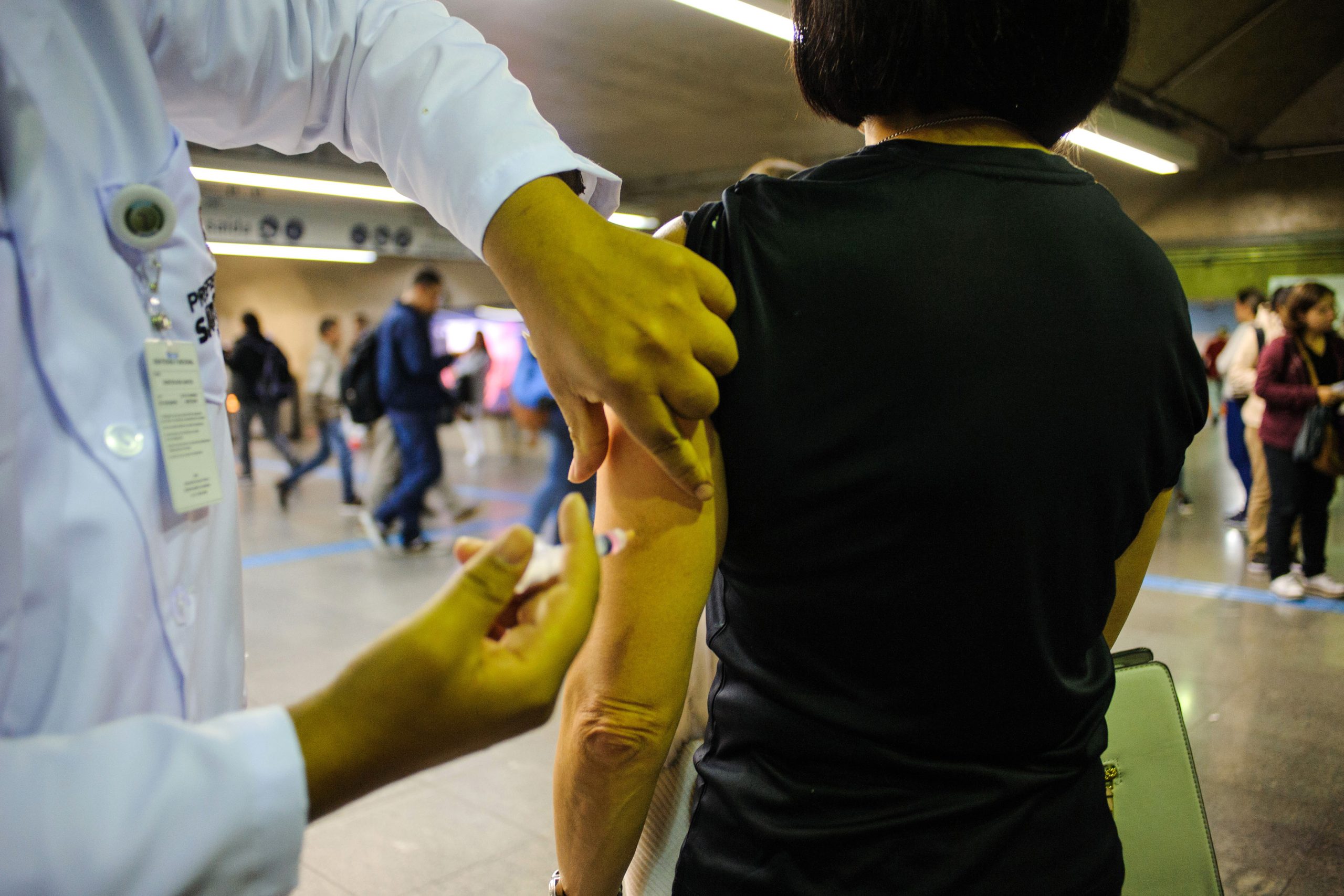 Estação Luz tem vacinação gratuita contra sarampo, influenza e febre amarela