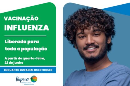 Vacinação contra Influenza é ampliada para população enquanto houver vacina em estoque