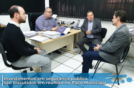 Vice-prefeito se reúne com delegado e apresenta investimentos em segurança pública