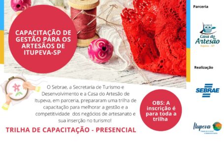 Prefeitura, Sebrae e Casa do Artesão promovem capacitação presencial