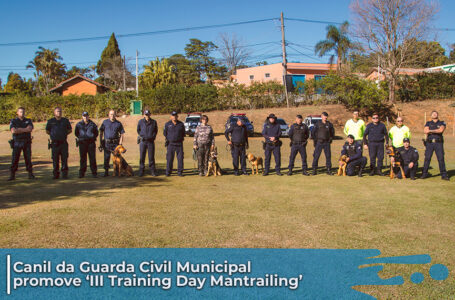 Treinamento do Canil da Guarda Civil Municipal é realizado no Parque do Guacuri